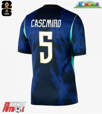 Brasil Casemiro #5 Segunda Equipación Mundial 2026 Manga Corta